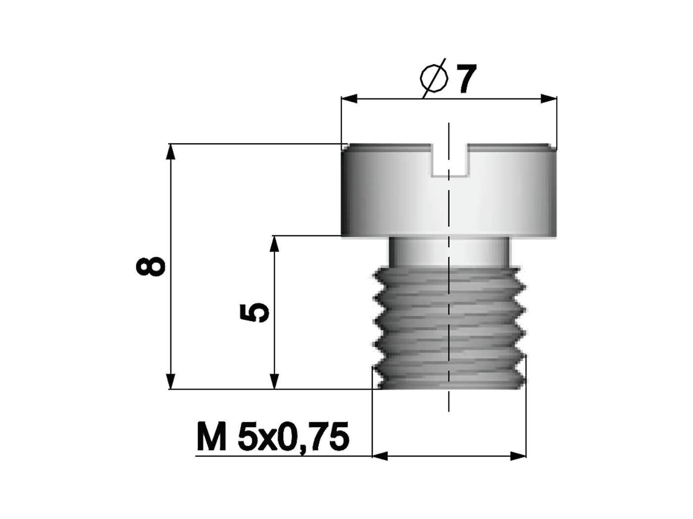 Dellorto karburátor főfúvóka M5 - 116