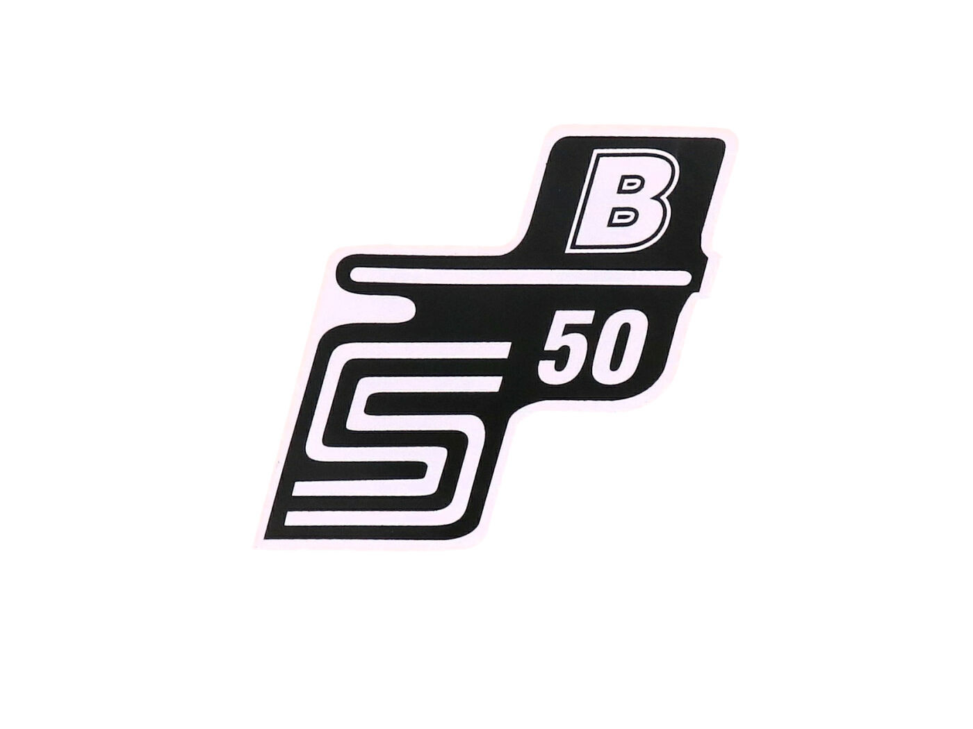 Írás S50 B fólia / matrica fehér Simson S50-hez