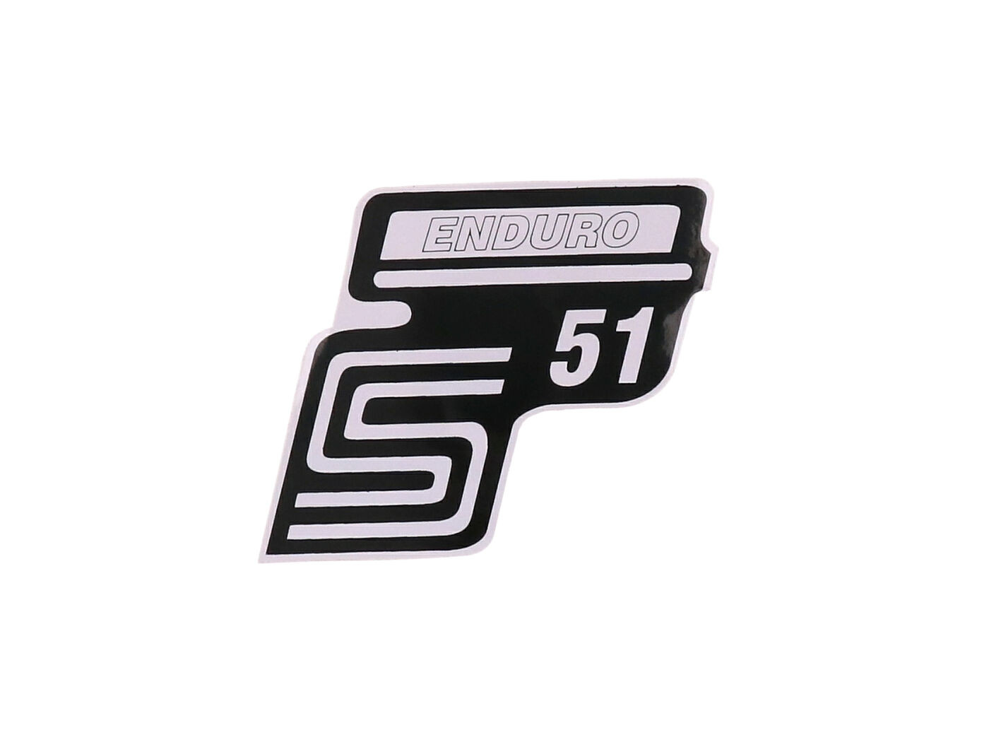 Írás S51 Enduro fólia / matrica fehér Simson S51-hez