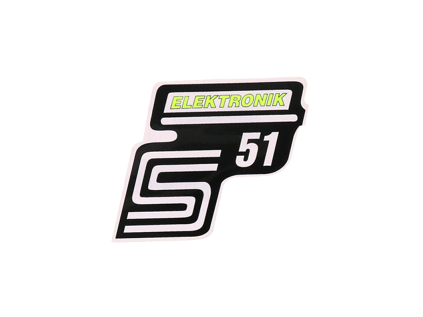 S51 elektronikai fólia / matrica neon sárga Simson S51-hez