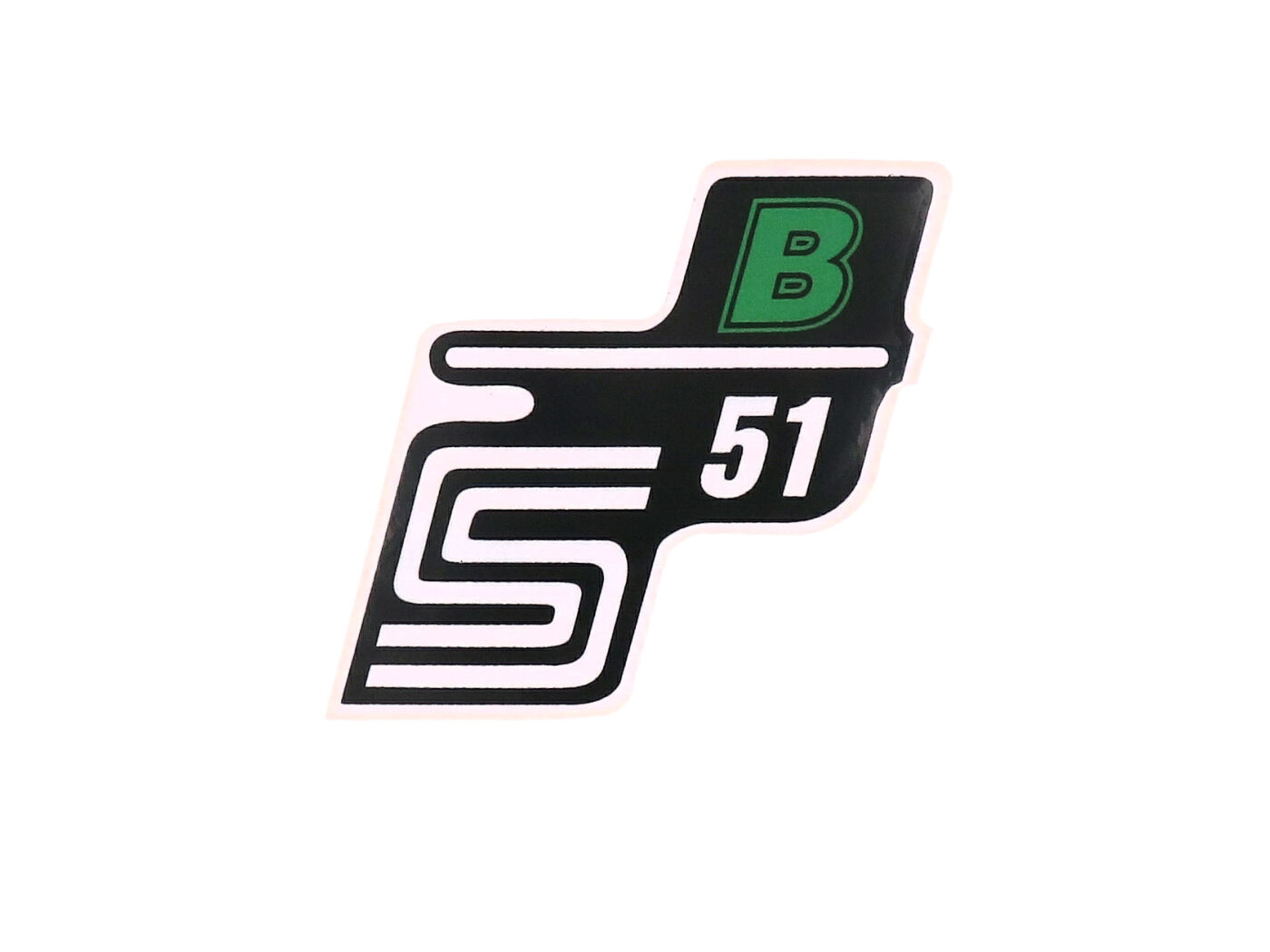 Írás S51 B fólia / matrica zöld Simson S51 számára