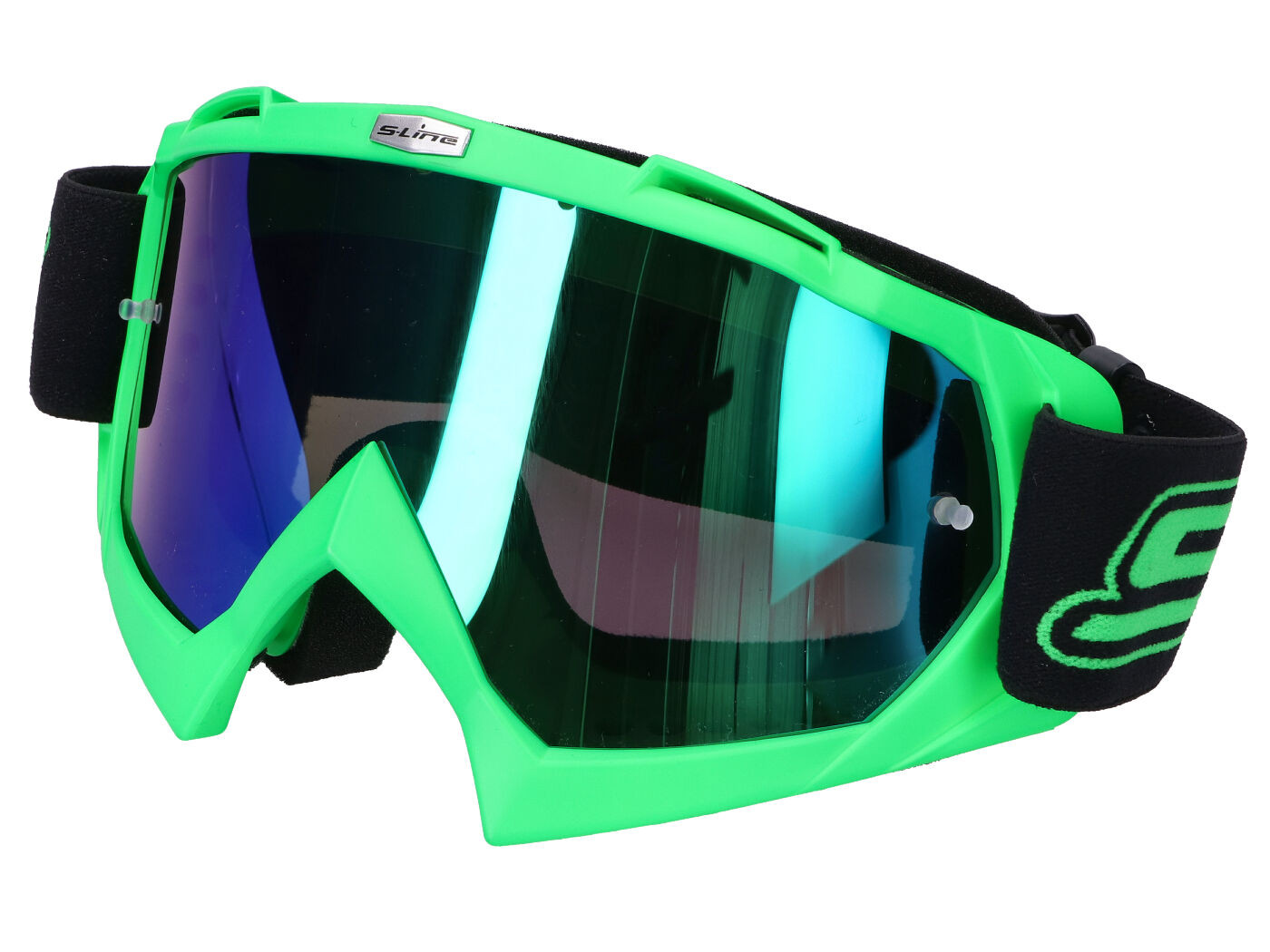 MX Szemüveg S-Line zöld - Irídium kék