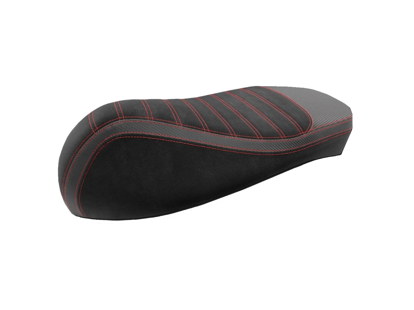 Üléshuzat fekete varrással piros Vespa GTS 125, 300-hoz