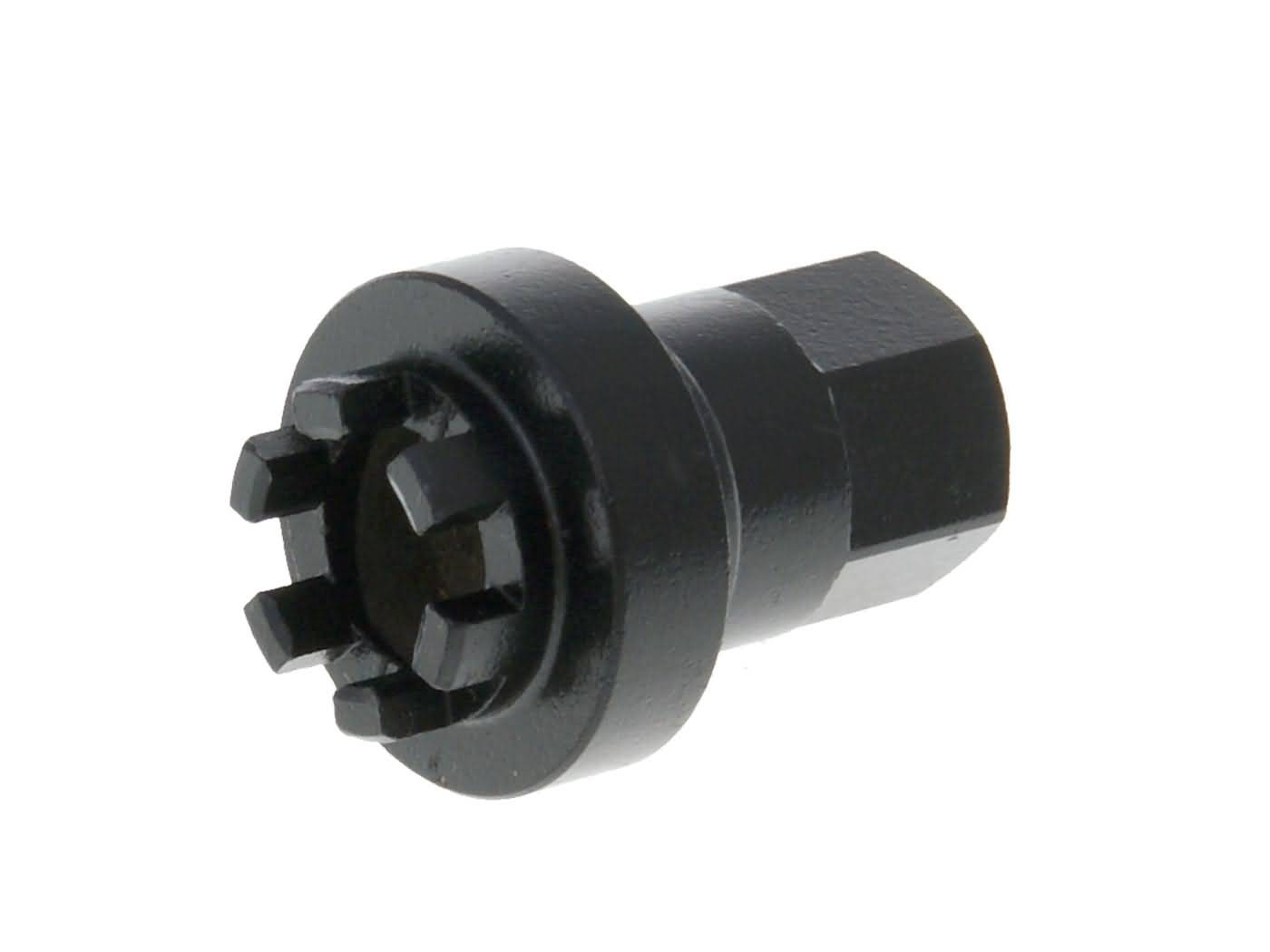Kuplung húzó eszköz / kulcs foglalat - kuplung gyűrű anya szétszerelés - Vespa PX, PE