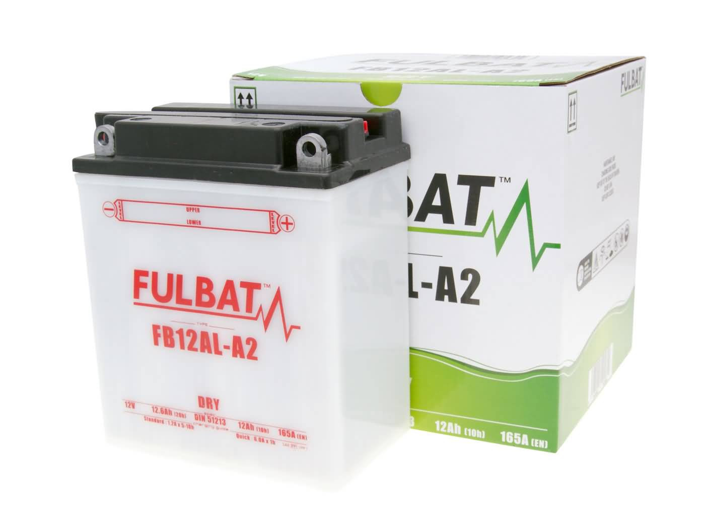 Fulbat FB12AL-A2 DRY száraz akkumulátor + savcsomag
