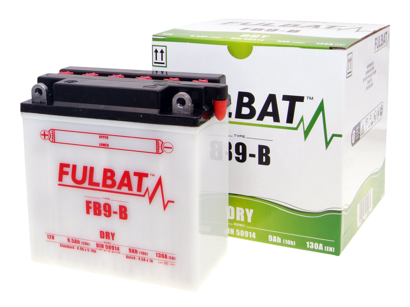 Fulbat FB9-B DRY száraz akkumulátor + savcsomag