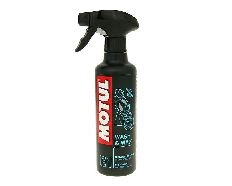 Száraz tisztító és védelem wax Motul E1 Wash & Wax pumpa spray 400ml
