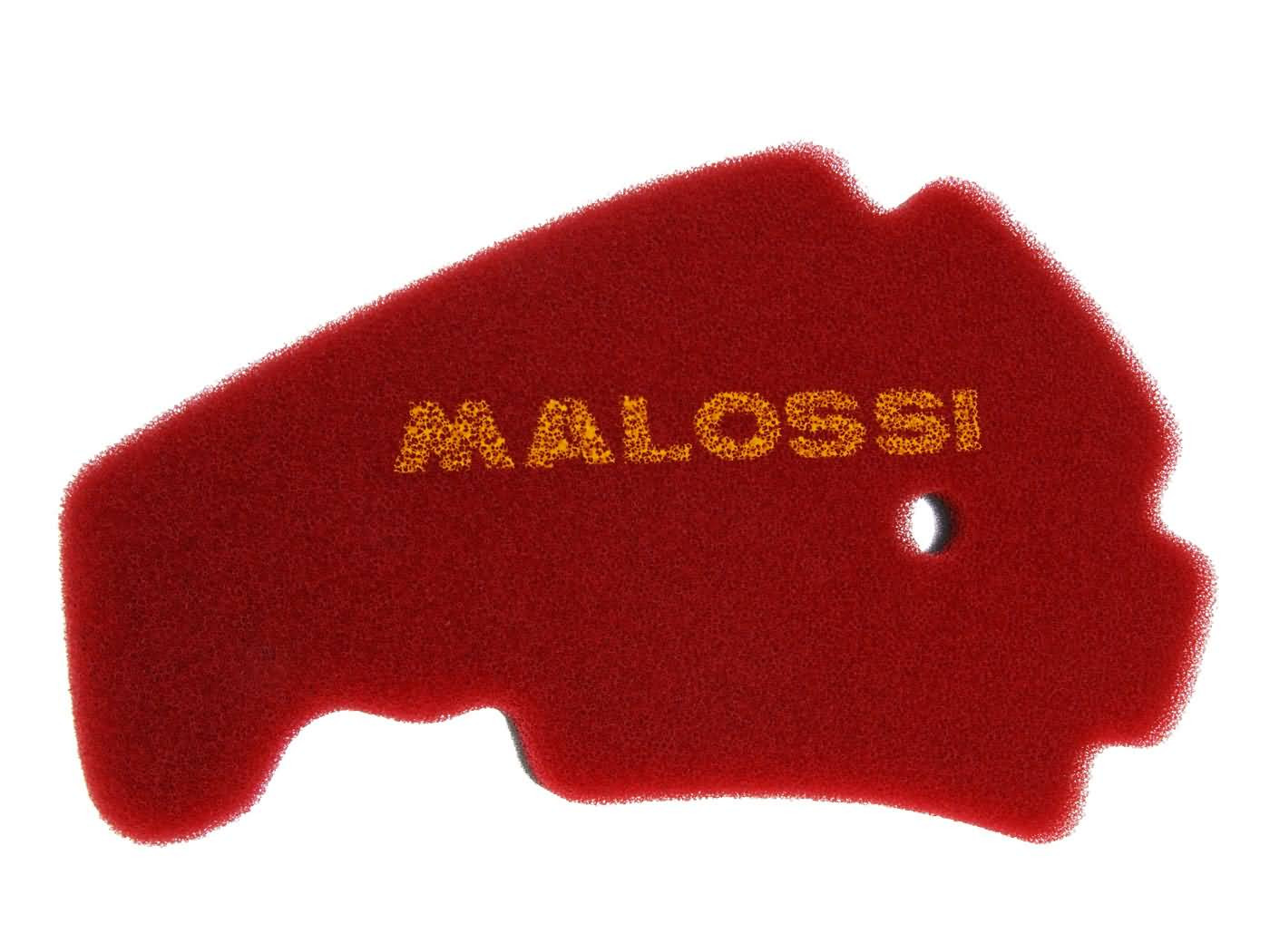 Malossi kétrétegű piros légszűrőbetét - Aprilia, Derbi, Gilera, Peugeot, Piaggio