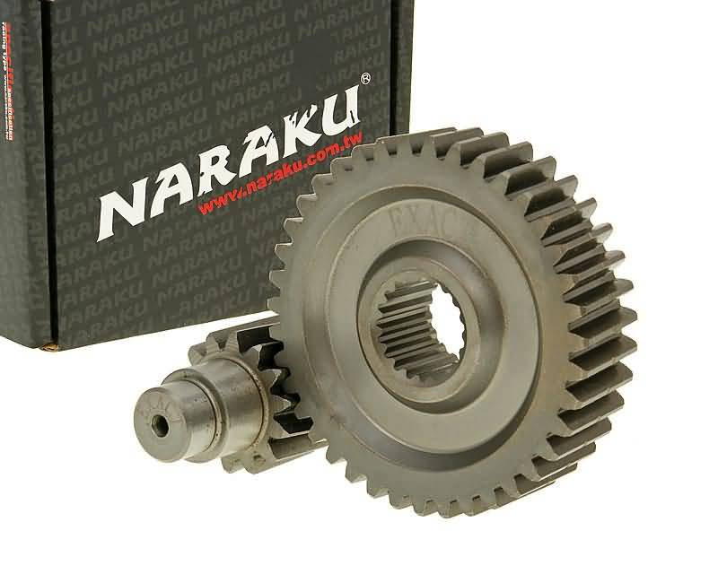 Naraku Racing +10%-os, 14/39 arányú szekunder végáttétel növelő szett - GY6 125/150cc 152/157QMI