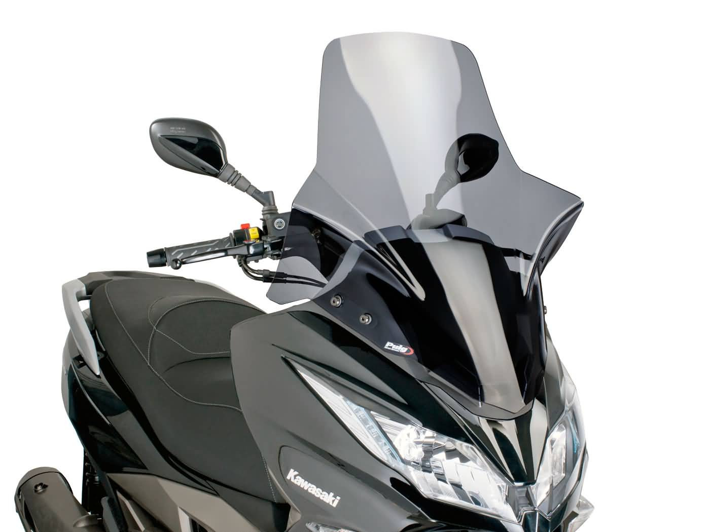 Robogó szélvédő Puig V-Tech Touring sötét füst, Kawasaki J300