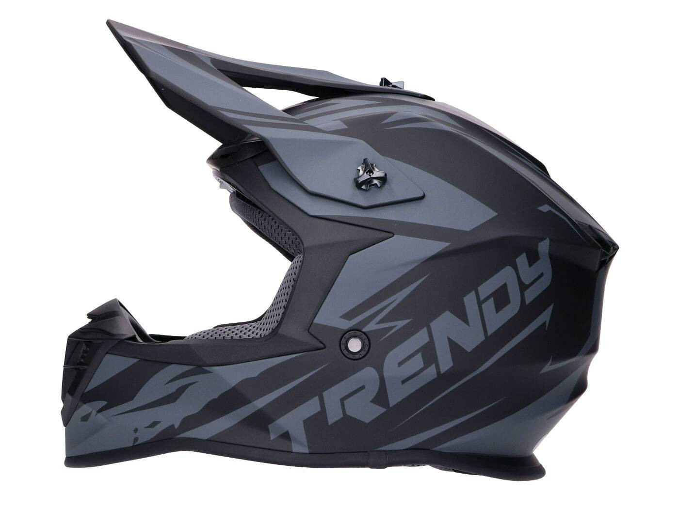 Sisak Motocross Trendy T-903 Leaper fekete / szürke matt - L méret (59-60)