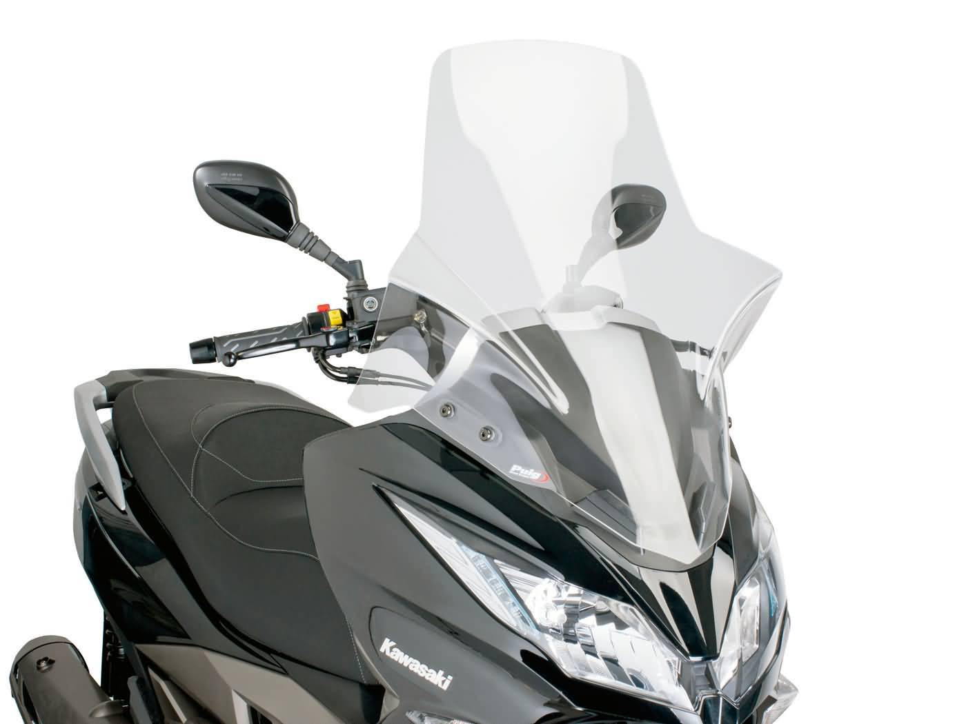 Robogó szélvédő Puig V-Tech Touring átlátszó, Kawasaki J300