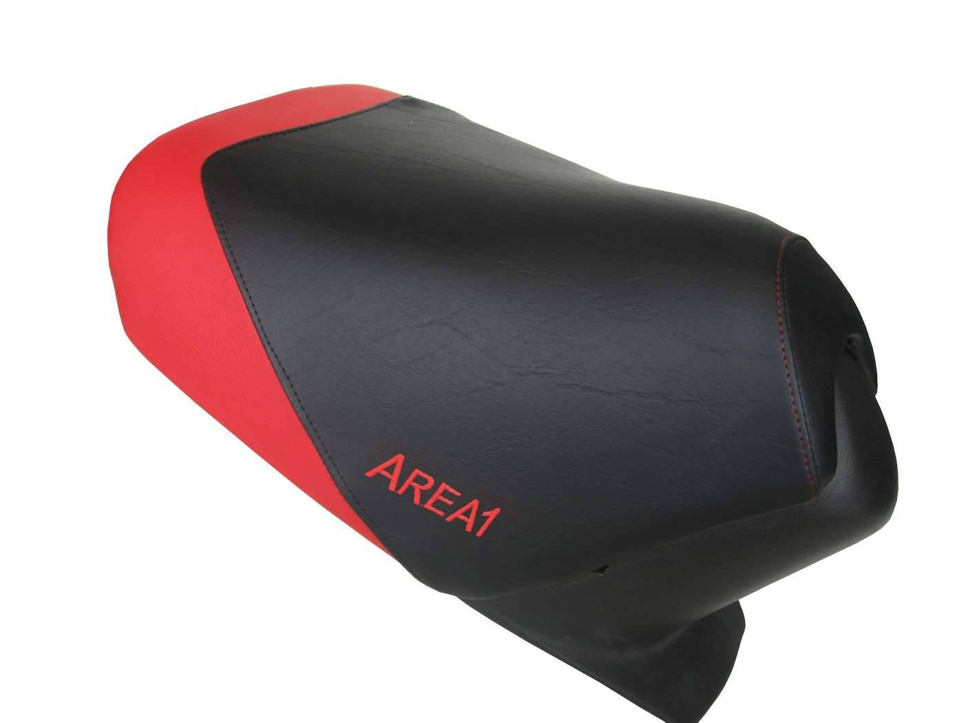Opticparts DF fekete/piros üléshuzat - Aprilia SR50 (97-05)