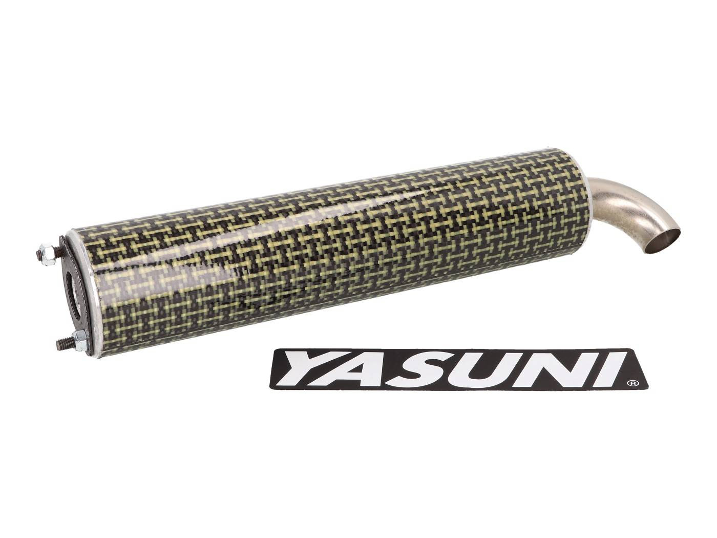Yasuni Scooter sárga karbonszálas kipufogódob
