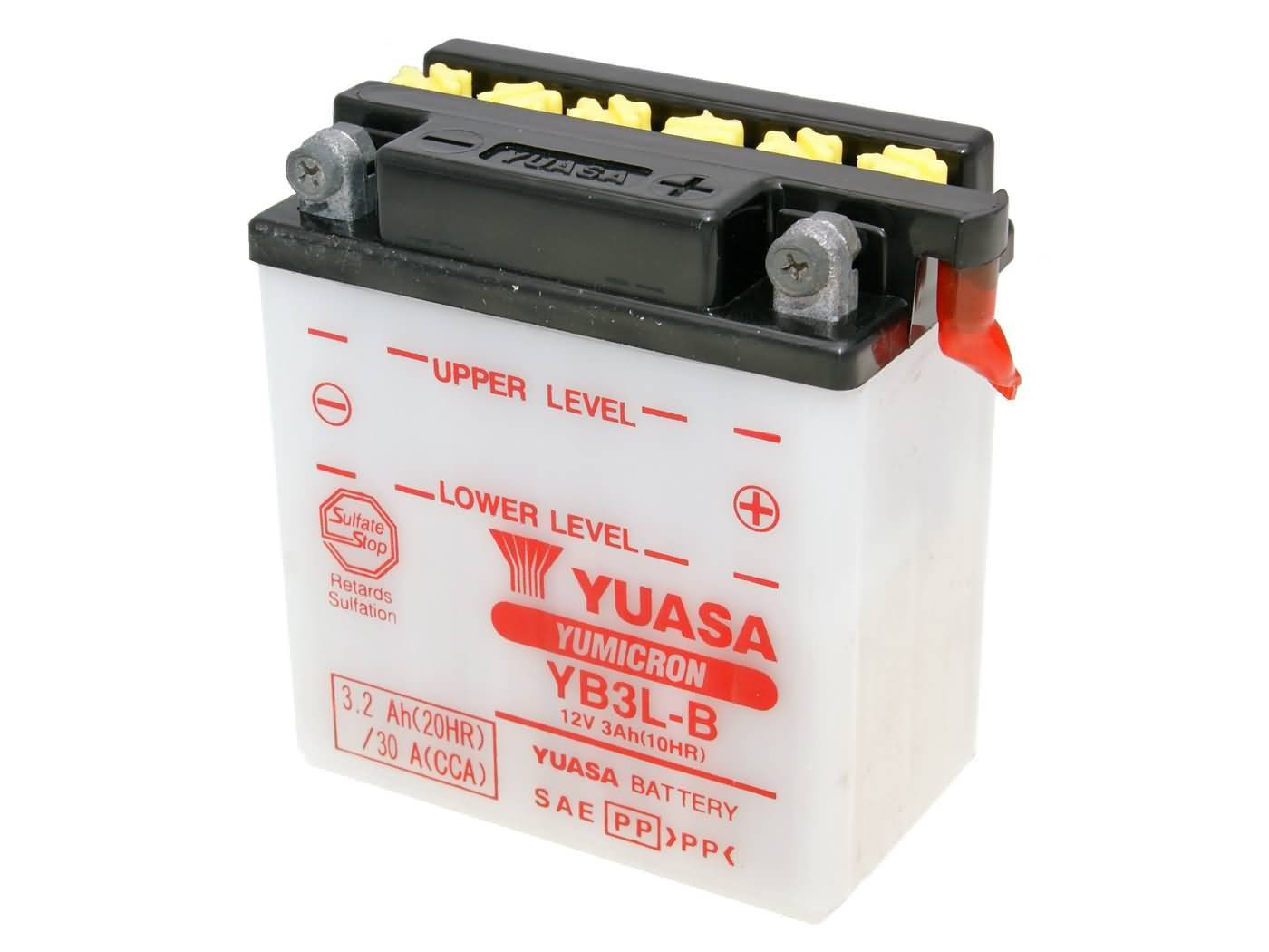 Yuasa YuMicron YB3L-B akkumulátor - savcsomag nélkül