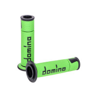 Domino A450 On-Road Racing zöld/fekete markolatok készlet nyitott végekkel