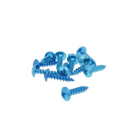 Eloxált alumínium burkolat csavar szett (12 db) - M5x20, kék