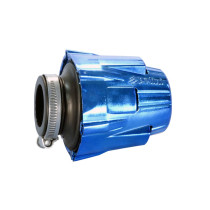 Polini 37mm egyenes krómozott kék légszűrő