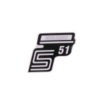 Írás S51 Enduro fólia / matrica fehér Simson S51-hez