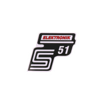 S51 elektronikai fólia / matrica piros Simson S51-hez