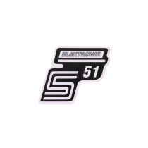 S51 elektronikai fólia / matrica ezüst Simson S51-hez