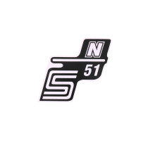 Írás S51 N fólia / matrica fehér Simson S51 számára