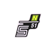 Felirat S51 N fólia / matrica neonsárga Simson S51 készülékhez
