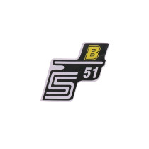 S51 B fólia / matrica sárga a Simson S51-hez