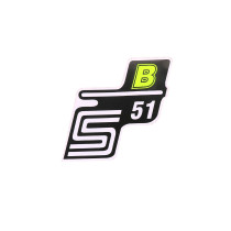 S51 B fólia / matrica neon sárga Simson S51-hez