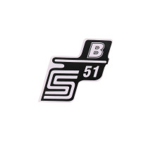 Írás S51 B fólia / matrica fehér Simson S51 számára