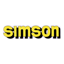 Írófólia / matrica tartály sárga, fekete Simson S51-hez