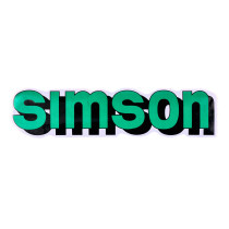 Írófólia / matrica tartály zöld, fekete Simson S51-hez