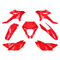 Védőburkolat készlet piros 7 darab Beta RR 2012-hez