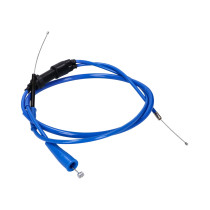 Gázpedál kábel komplett Doppler PTFE kék Derbi Senda 00-, Gilera SMT, RCR -05-hez