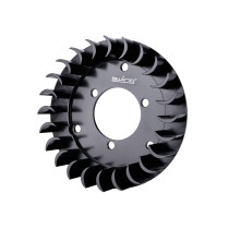Ventilátorkerék forgó Alu CNC fekete Sachs 50/2, 50/3, HPI, Bosch, Ducati gyújtáshoz