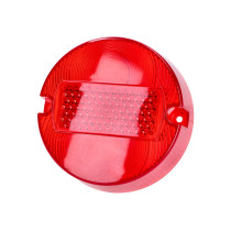 Hátsó lámpa lencse piros 100mm E jelzés nélkül Simson S50, S51, S70, MZ modellekhez