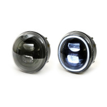 Fényszóró Moto Nostra LED HighPower fekete fényszóró GTS, azaz Super 125-300, GT, GTS, GTL -2018-hoz