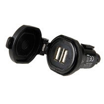 Univerzális akkumulátor töltő Din-Tech 2 USB csatlakozóval - Gyorstöltés - 2700mA 12/32V