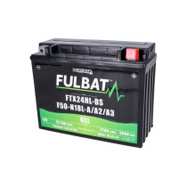 Akkumulátor Fulbat FTX24HL-BS F50N-18L-A/A2/A3 GEL motorkerékpárhoz, fűnyíró traktorhoz, fűnyírógéphez, fűnyírógéphez, kerti géphez, SSV, UTV-hez