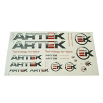 Matrica szett ARTEK szürke-piros 44x23cm