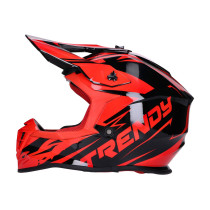 Sisak Motocross Trendy T-903 Leaper fekete / piros - L méret (59-60)