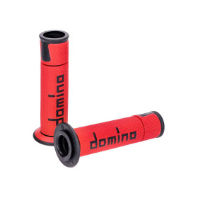 Domino A450 On-Road Racing markolat készlet piros/fekete nyitott végekkel