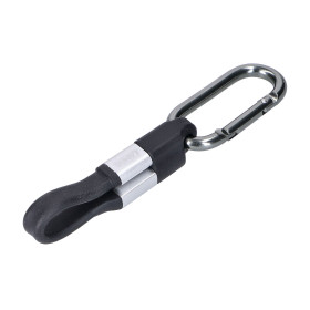 Töltőkábel kulcstartó 10cm USB Lightning dugóhoz
