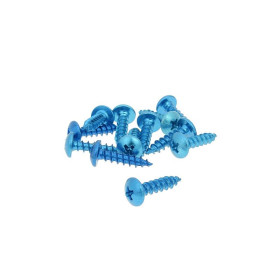 Eloxált alumínium burkolat csavar szett (12 db) - M5x20, kék